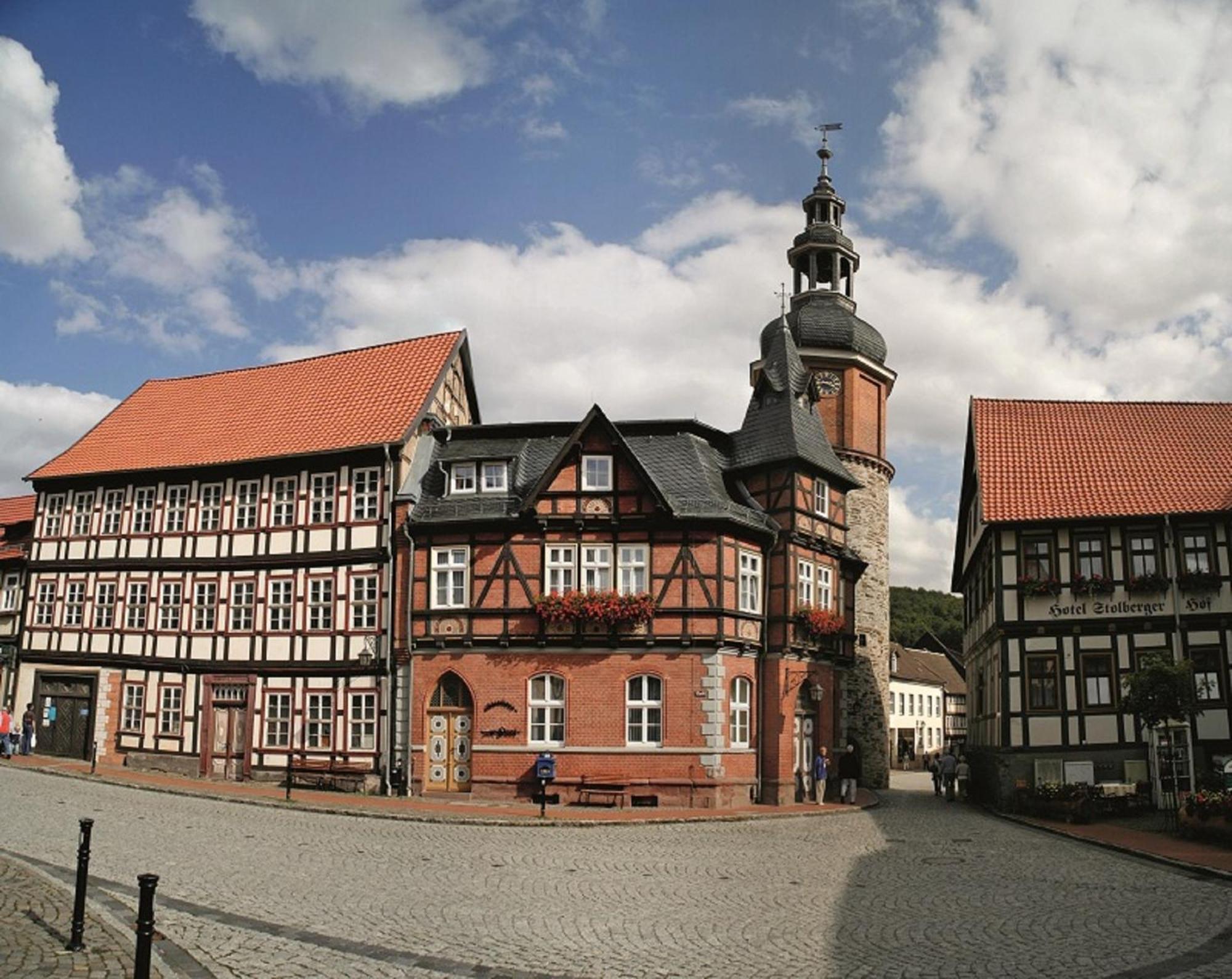 Hotel Zum Kanzler Stolberg i. Harz Esterno foto